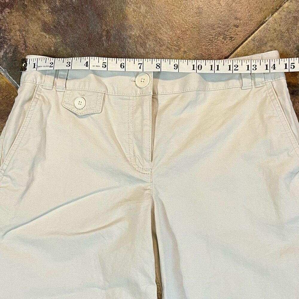 Loft Khaki Julie Cropped Pants 4 - Picture 2 of 8